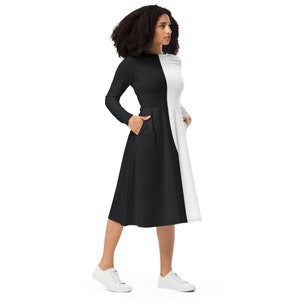 Half black half white dress asos hotsell