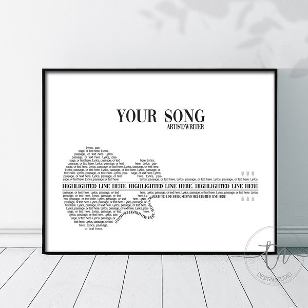 Paroles de guitare Poster d'art pour homme Cadeau de Noël pour mari Cadeau pour lui Cadeau d'anniversaire de mariage pour père Cadeau d'anniversaire pour musicien