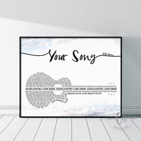 See you again lyrics song' Poster, picture, metal print, paint by
