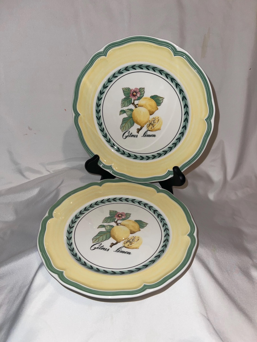 Villeroy Boch French Garden Valence Citrus Lemon Pair 2 Salad villeroy-boch-french-garden-valence-citrus-lemon-pair-2-salad