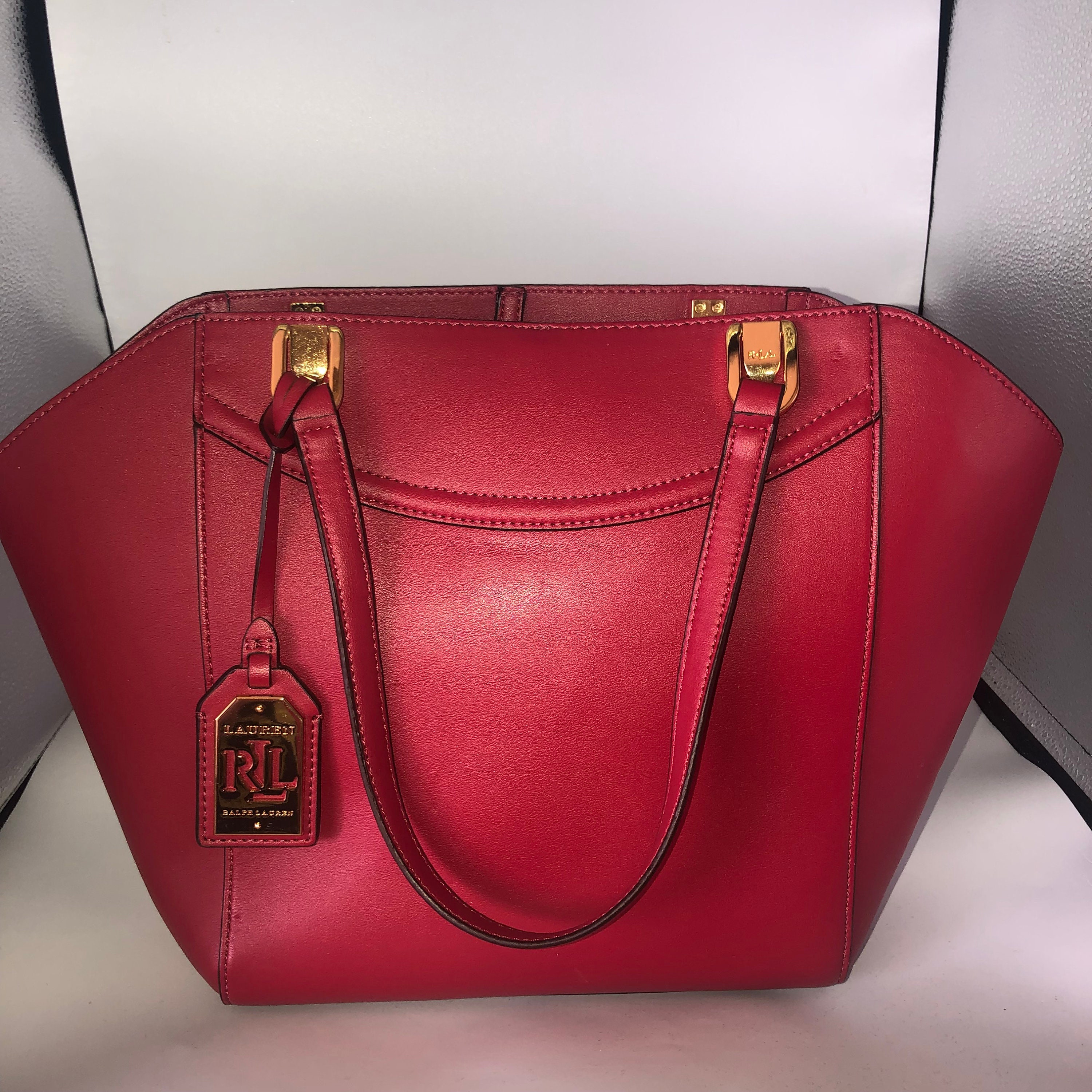 Bolso ralph lauren rojo new arrivals