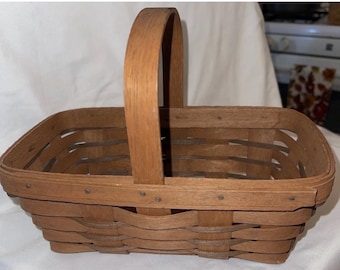 Longaberger Basket Signed and Rare Barn Stamped 9”