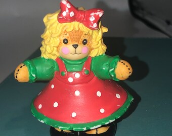 Vintage Enesco Ceramic figurine Dressed like a ragdoll