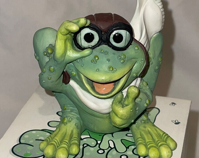 VTG New Old Stock in Box Holland 1994 Sprogz Frog Figurine Jump Jet ...
