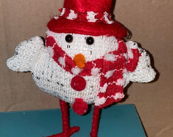 Winter Felt Bird Red And White Figurine Walmart Target ? !