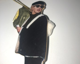 Bradford glamorous Marilyn Monroe ceramic Christmas ornament