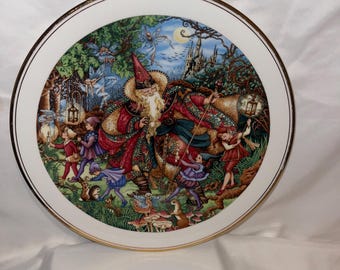Vtg Royal Doulton 10 1/2" Spellbinder Moon Dance Wizard Fairies Plate Platter