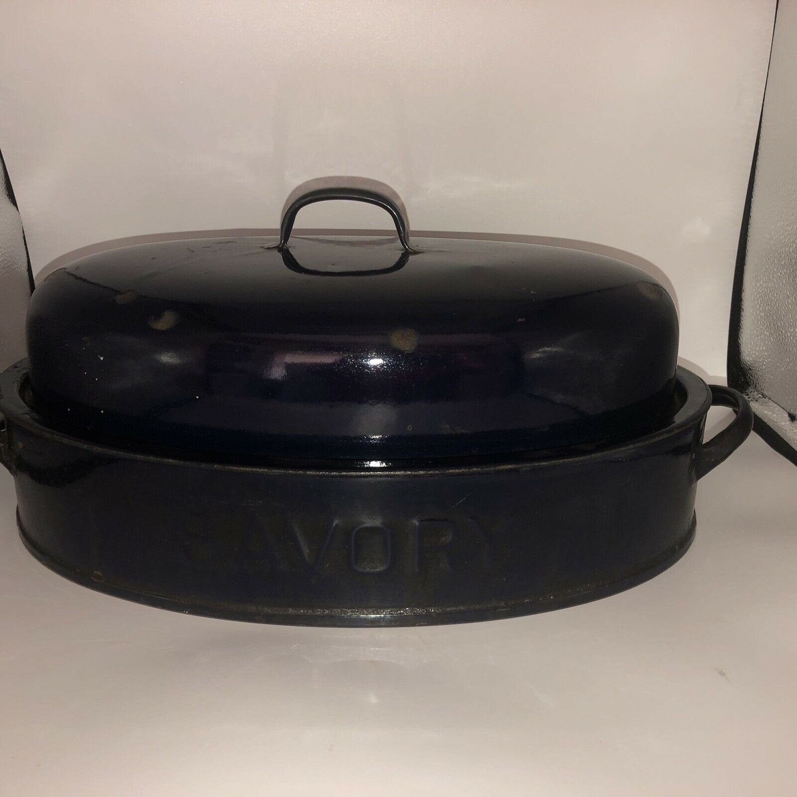 Le Creuset No. 43 Roaster Roasting Pan Red Excellent rare
