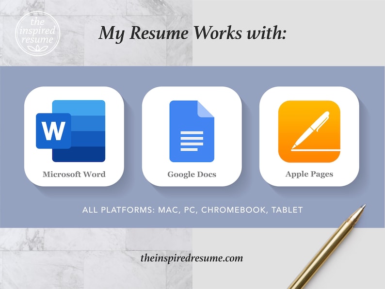 The Art of Resume Templates | Instantly Download  Custom Editable Resume CV Builder Maker on Google Docs, Microsoft Word, Apple Pages, Mac, PC, Chromebook, Tablet