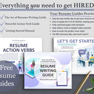 The Inspired Resume | The Art of Resume Writing Guide, Resume Action Word Guide, Instructional Manual