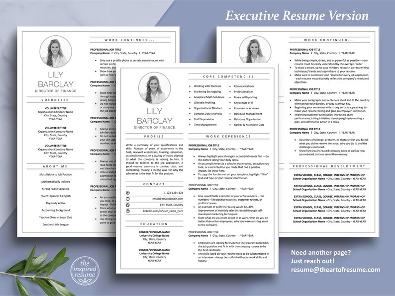 May include: A black and white resume template with a professional design. The resume is for a Director of Finance and includes sections for work experience, education, skills, and volunteer experience. The resume also includes a photo of the candidate.