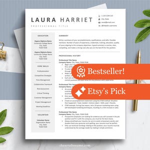 CV-mall (Google Docs, MS Word, Mac Pages) Redigerbar professionell CV-malldesign (Lebenslauf CV CV-mall nedladdning 2026)