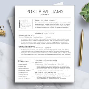 The Art of Resume | Professional Modern Executive Resume CV Template Bundle Maker with Free Cover Letter | Download Resume CV Design Any Job Career