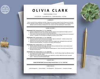 ATS Friendly Resume Google Docs, Word, Pages | ATS Compatible Resume, Executive CV Template, Professional Resume,  Simple Resume Design