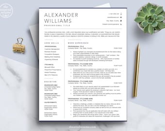CV-sjabloon directeur voor Word- en Mac-pagina's | CV-sjabloon downloaden, zakelijk cv, boekhouding, IT, directeur, manager, ingenieur