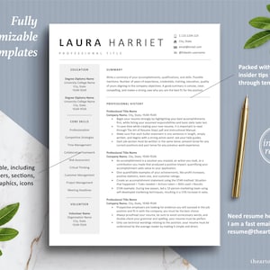 The Art of Resume Templates | One Page Simple Modern Resume CV Design Template Maker | Curriculum Vitae for Google Docs, Apple Mac Pages, Microsoft Word, Mac, PC