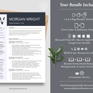 The Inspired Resume | Professional Simple Resume CV Design Template Maker, Download for Apple Pages and Microsoft Word, Mac and PC Resume CV Template | Curriculum Vitae for Apple Pages, Microsoft Word, Mac, PC