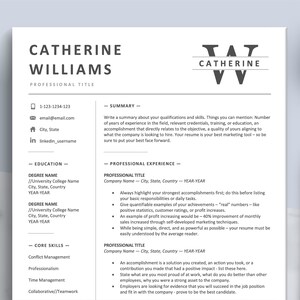 CV Resume Templates, Professional Resume Template, Modern Resume Templates, Executive Resume Format, Minimalist Resume, Clean Resume Design