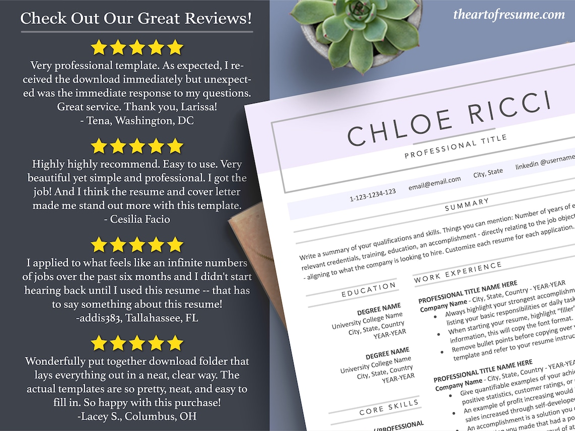 Creative Resume Template, Resume Template Bundle, Modern Resume Design ...