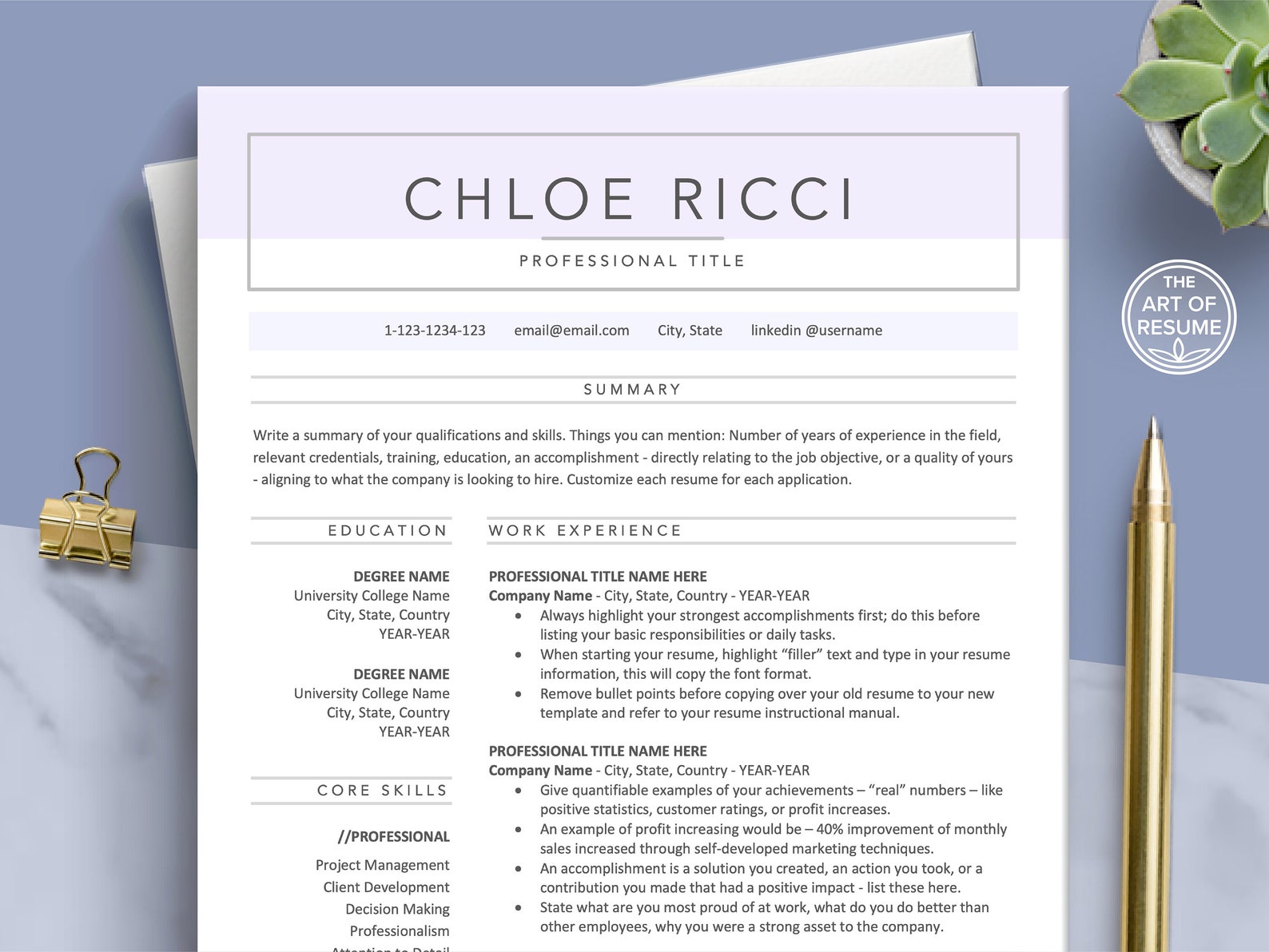 Creative Resume Template, Resume Template Bundle, Modern Resume Design ...