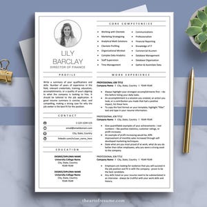 The Art of Resume | Professional Modern Executive Resume CV Template with Photo Insert Bundle Maker with Free Cover Letter | Download Resume CV Design with Profile Picture Any Job Career