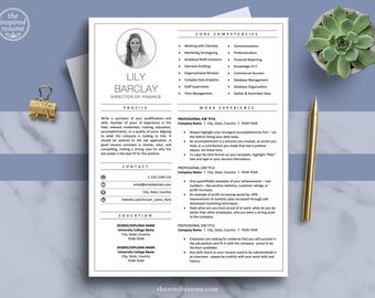 Resume Template Photo, Resume Template Picture, CV Template, Resume Maker, Professional Resume, Simple Resume, Teacher Resume, Cover Letter