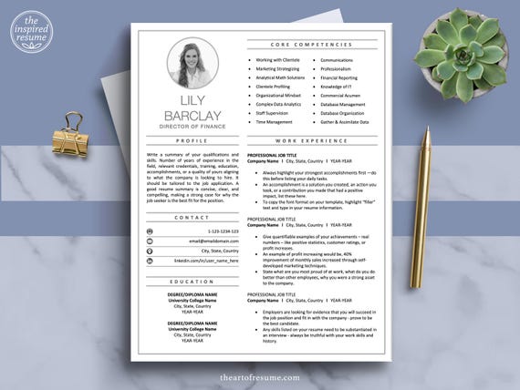 Resume Template Photo, Resume Template Picture, CV Template, Resume Maker, Professional Resume, Simple Resume, Teacher Resume, Cover Letter