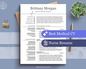 Nursing Resume Template | Doctor Resume Templates | Medical Resume | RN Nurse Resume  | Healthcare Resume Template | Medical Student Grad CV