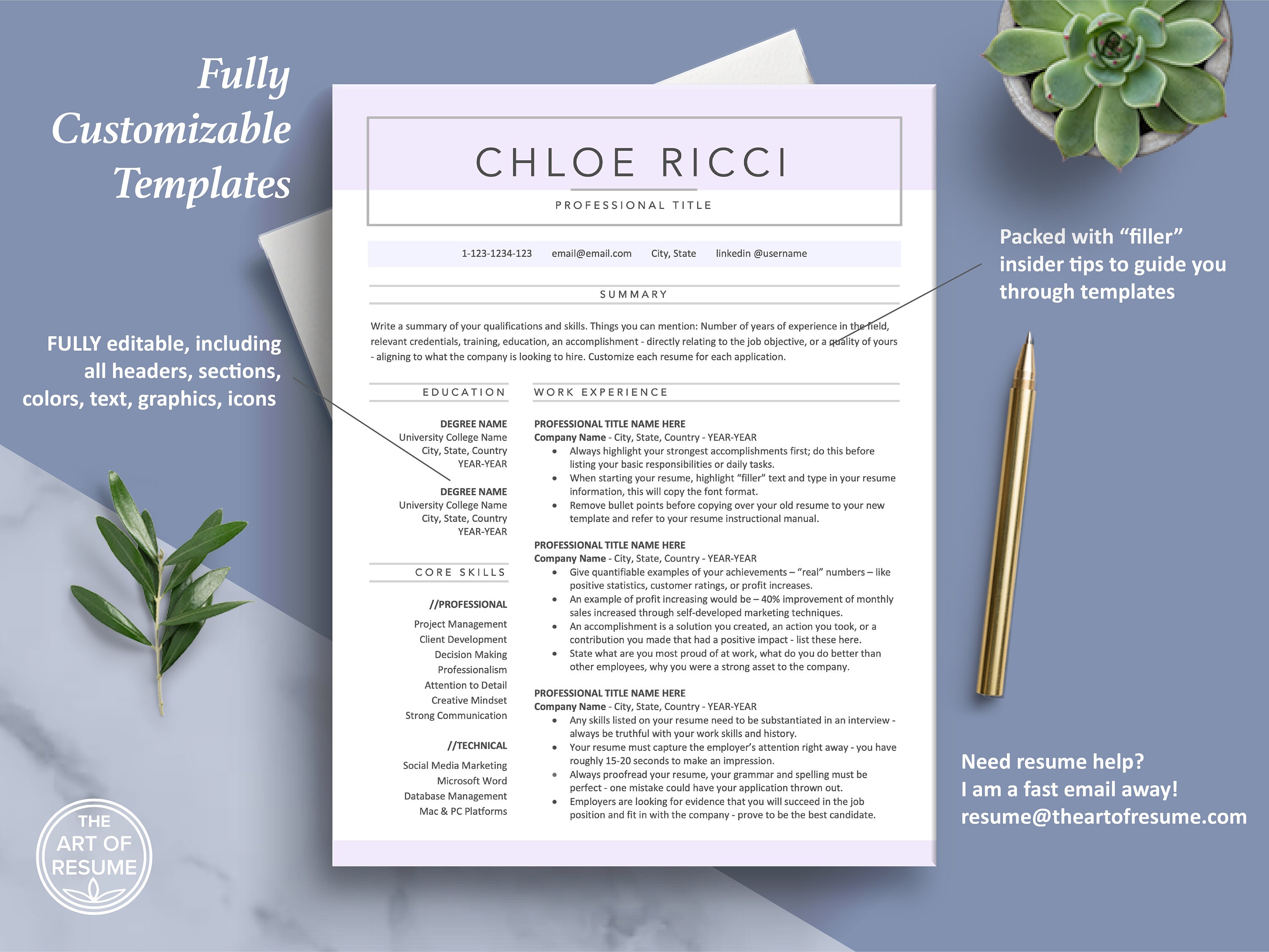 Creative Resume Template, Resume Template Bundle, Modern Resume Design ...