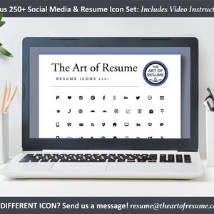 Inspired Resume Template |  Bonus Free Professional Resume Icons 250+