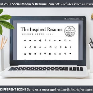 The Art of Resume Templates |  Bonus 250 Free Social Media and Resume Icons, Images PNG