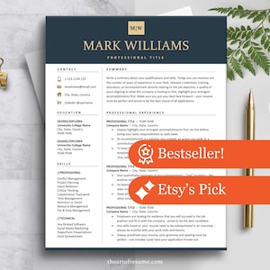 Modèle de CV pour cadre supérieur Conception de CV, Téléchargement de 1 2 3 pages de CV, Lettre de motivation gratuite, Manager, CV de PDG, Modèle de CV de CV professionnel