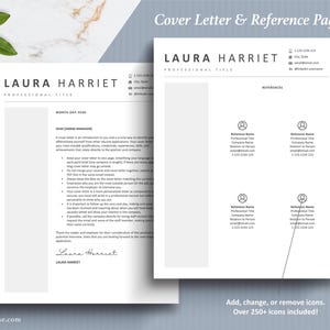 The Art of Resume Templates | Professional Modern Cover Letter and Reference Page Templates Download