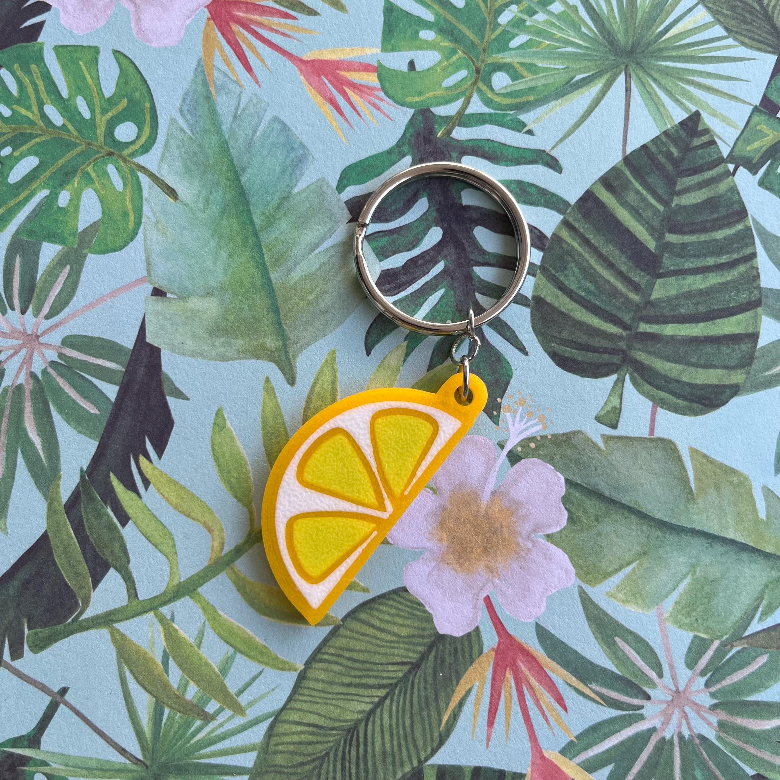 3D Printed Citrus Fruit Keychains - Etsy