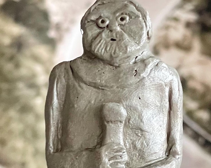 Craig the Earthbound Elder – Ancient Guardian Gargoyle – Clay & Virginia Jasper Sculpture