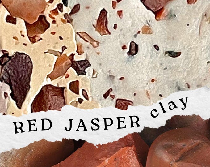 Red Jasper Polymer Clay: Artisan Stone Blend, Sculpey III (2oz/8oz)