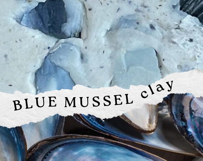 Blue Mussel Shell Polymer Clay: Coastal Artisan Blend from New Jersey