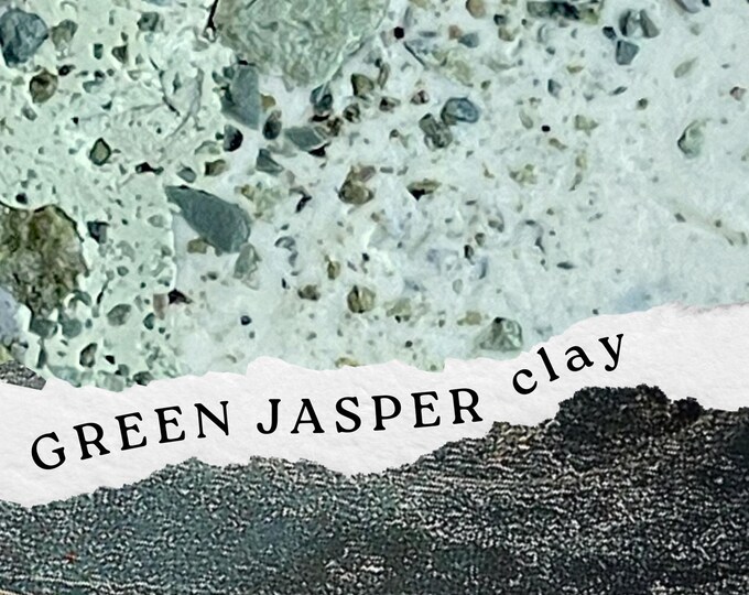 Green Jasper Polymer Clay: Sedona Stone Infused Artisan Clay + Sunburst Mold