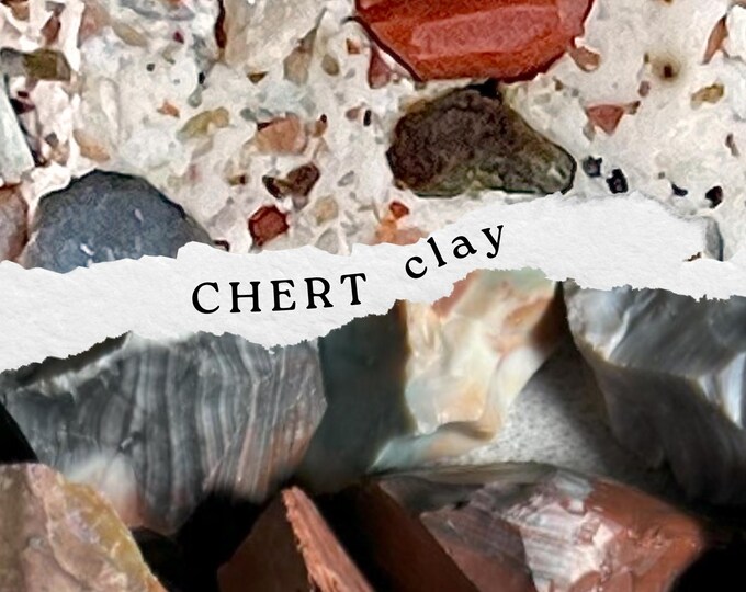 Ozark Chert Clay: 2 oz Artisan Polymer Clay with Foraged Flint