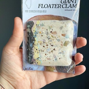 Giant Floater Clam-Infused Polymer Clay • Illinois River Shell Texture Clay for Sculptors & Natural Artisans