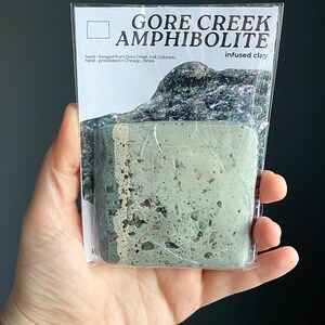 Gore Creek Amphibolite-Infused Polymer Clay • Colorado Mountain Stone Texture Clay for Artists & Makers