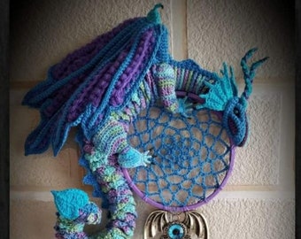 Crochet Dreamcatcher Dragon - Pattern Only