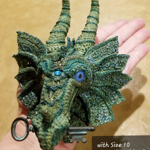 Guardian Dragon Crochet Wall Hanging Pattern Only image 2