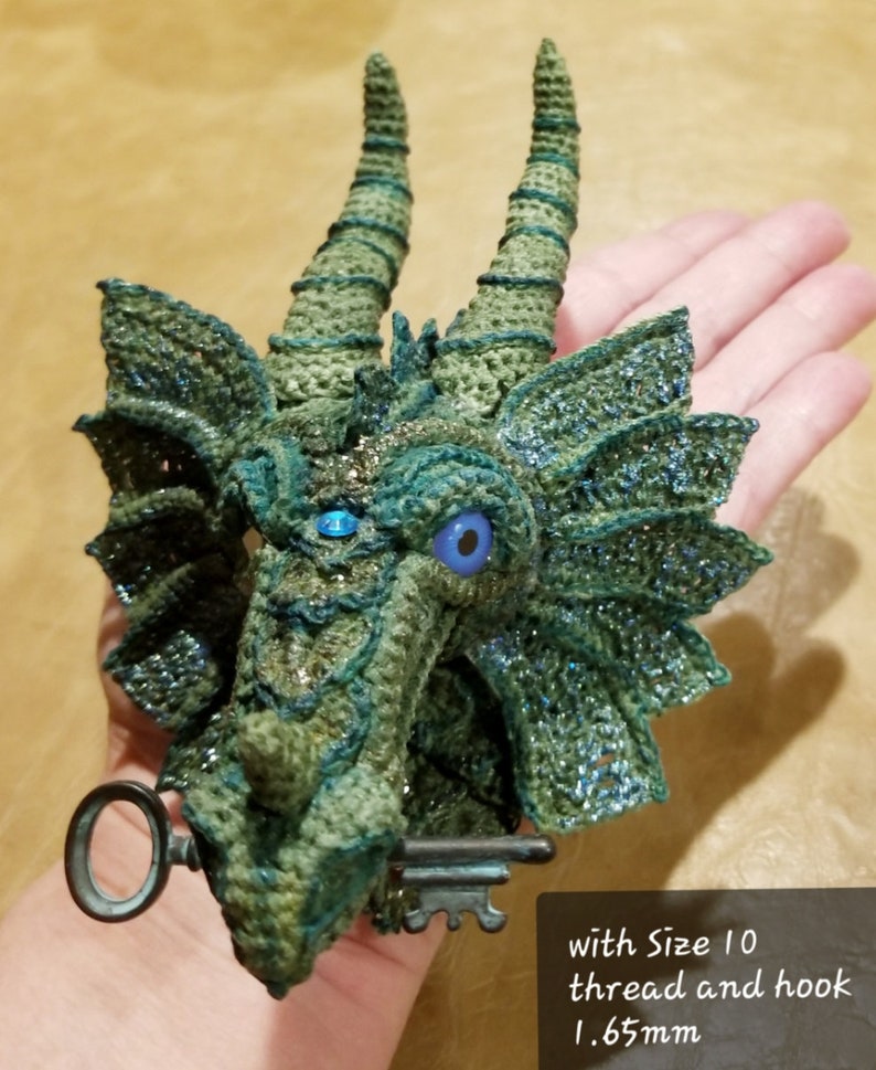 Guardian Dragon Crochet Wall Hanging Pattern Only image 2