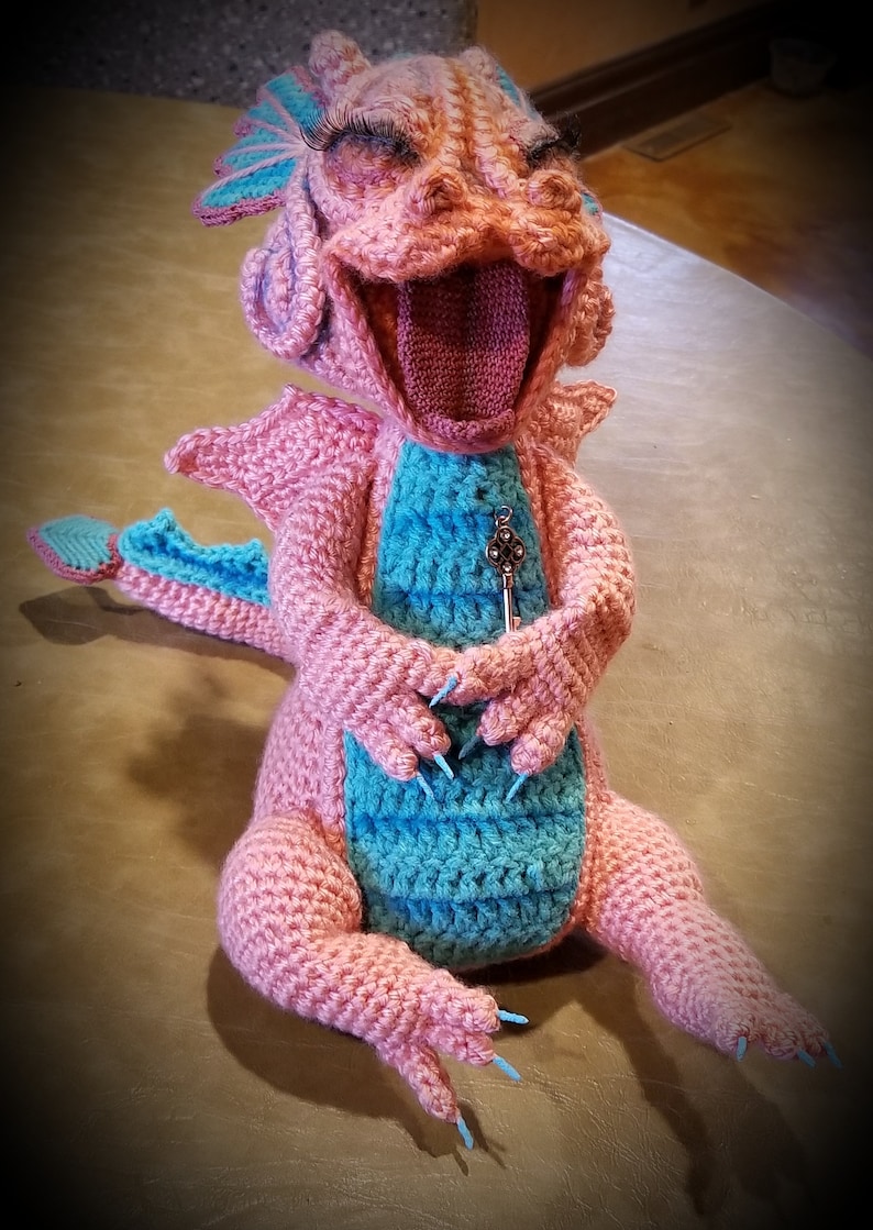 Crochet Laughing Baby Dragon Pattern Only Etsy