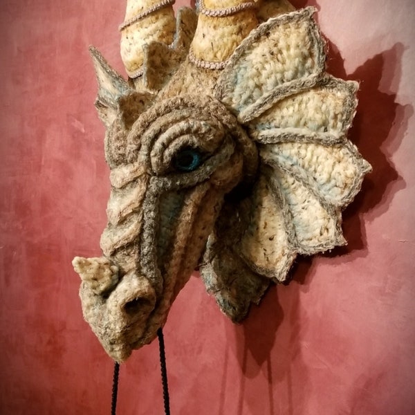 Guardian Dragon Crochet Wall Hanging Pattern Only