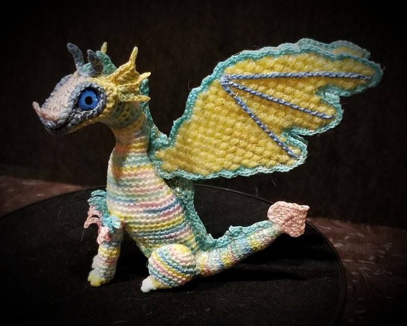 Crochet Dragon Figurine -Pattern Only Crochet Dragon Figurine -Pattern Only