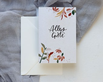 Birthday Folding Card "All the Best" – Celebration – Anniversary – Birthday – Wedding