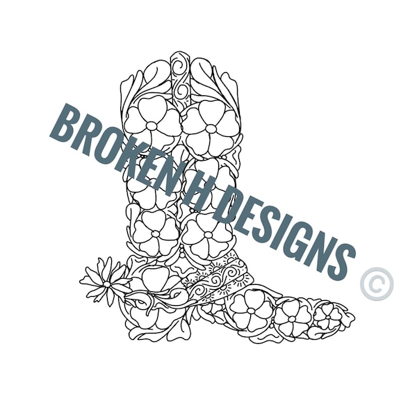 Leather Boot Pattern Etsy