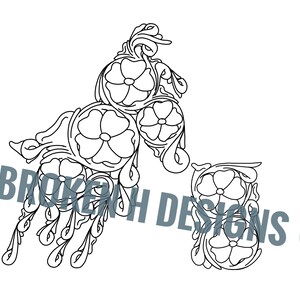 Barrel Horse Leather Tool Pattern No.4